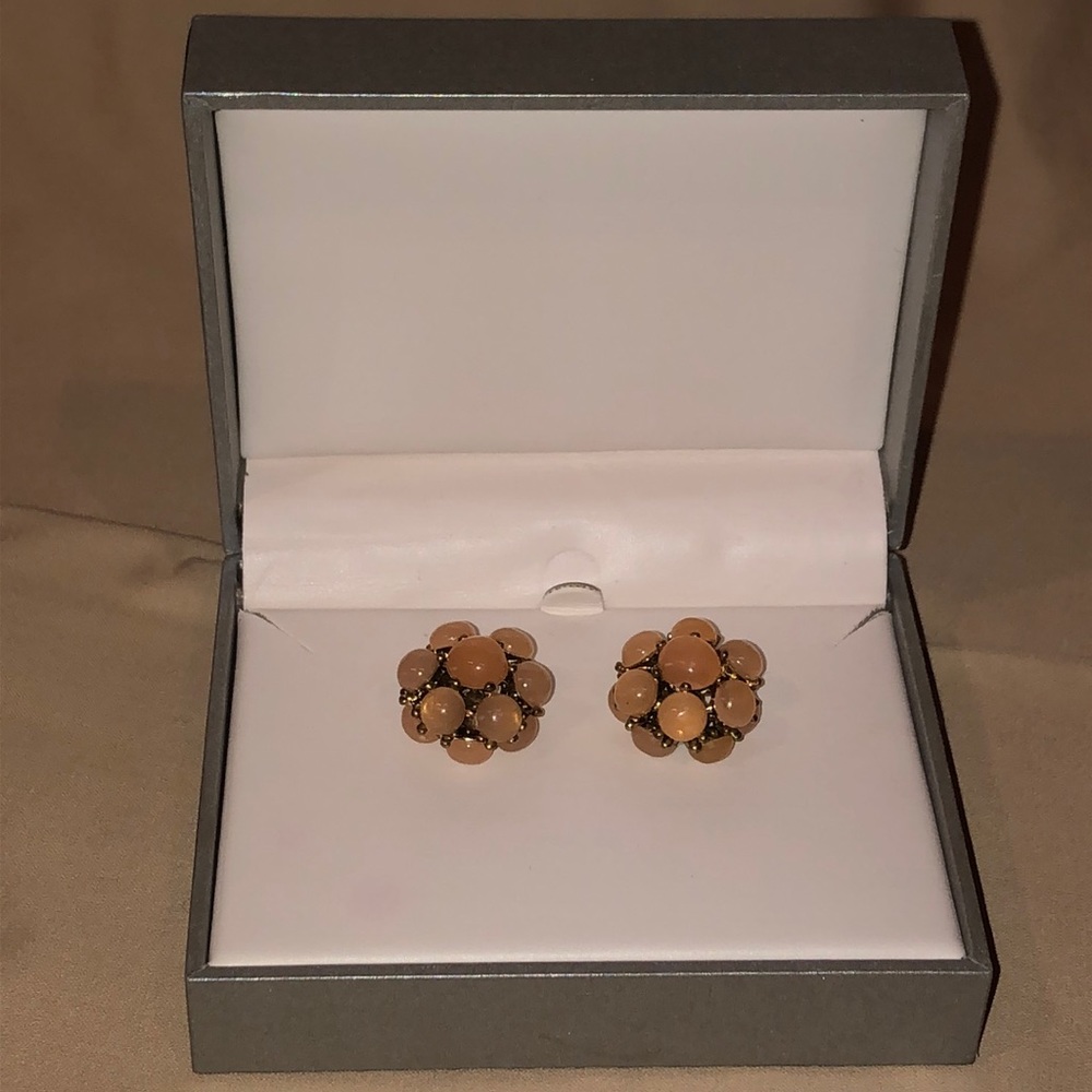 Light Pink Stone Post Earrings
